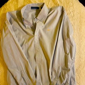 Men’s Light Blue Plaid Button Down Shirt